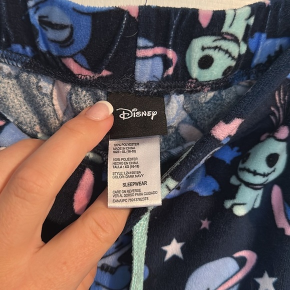 Disney Stitch Fleece Pj pants size XL - Picture 5 of 5
